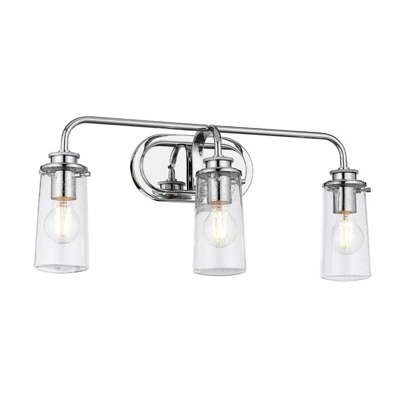 Kichler LED Wandlamp Braelyn | 3X E27 Max 40W | IP44 | Polished Chrome