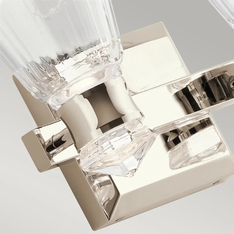 Kichler LED Wandlamp Kayva | 12W 3000K 1250Lm 830 | IP44 | Polished Nickel thumbnail 2