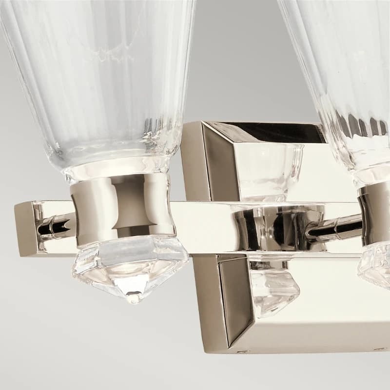 Kichler LED Wandlamp Kayva | 18W 3000K 1440Lm 830 | IP44 | Polished Nickel thumbnail 2