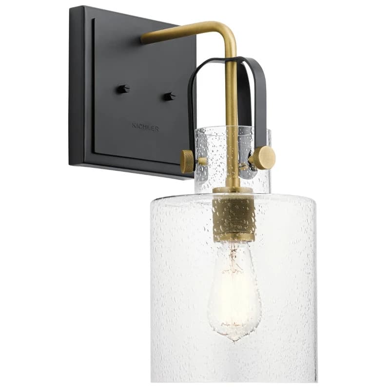 Kichler LED Wandlamp Kitner | 1X E27 Max 60W | Natural Brass
