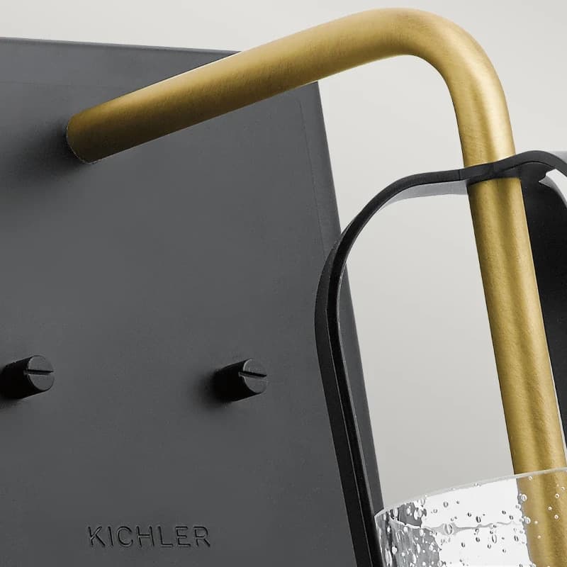 Kichler LED Wandlamp Kitner | 1X E27 Max 60W | Natural Brass thumbnail 2