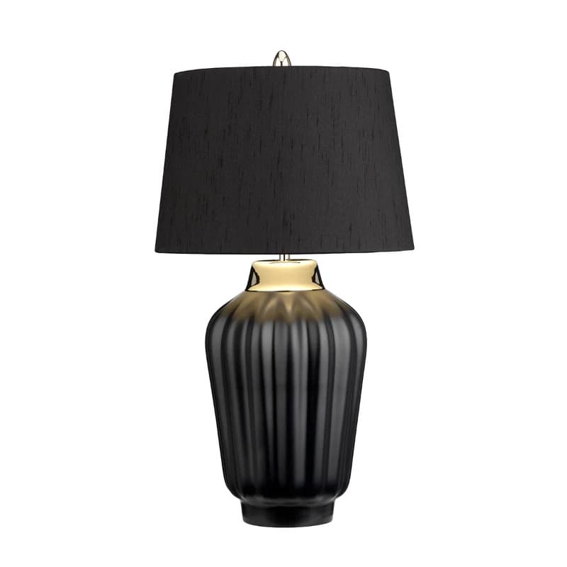 Quintiesse LED Tafellamp Bexley | 1X E27 Max 60W | Black&Polished Nickel thumbnail 2
