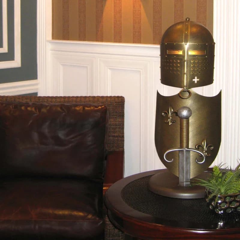 Elstead Lighting LED Tafellamp Crusader | 5.7W 3000K 600Lm 830 | Burnished Bronze thumbnail 2