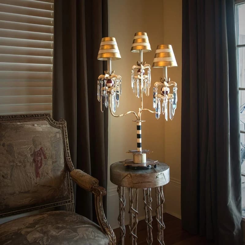 Flambeau LED Tafellamp Birdland | 1X E27 Max 60W | Cream&Gold thumbnail 2