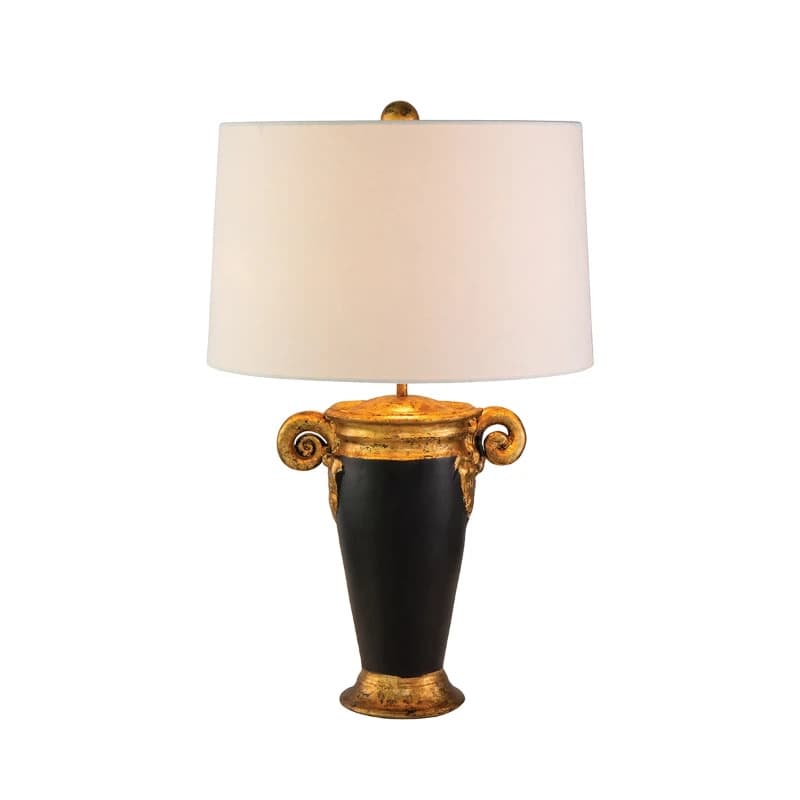 Flambeau LED Tafellamp Gallier | 1X E27 Max 60W | Black and Gold