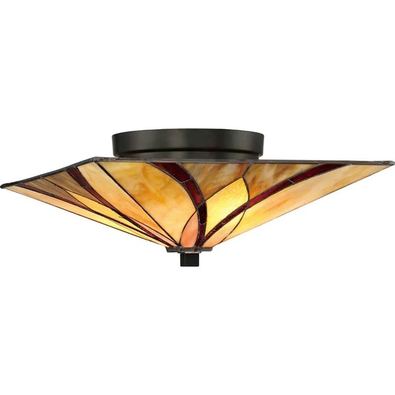 Quoizel LED Tafellamp Asheville | 2X E27 Max 60W | Valiant Bronze