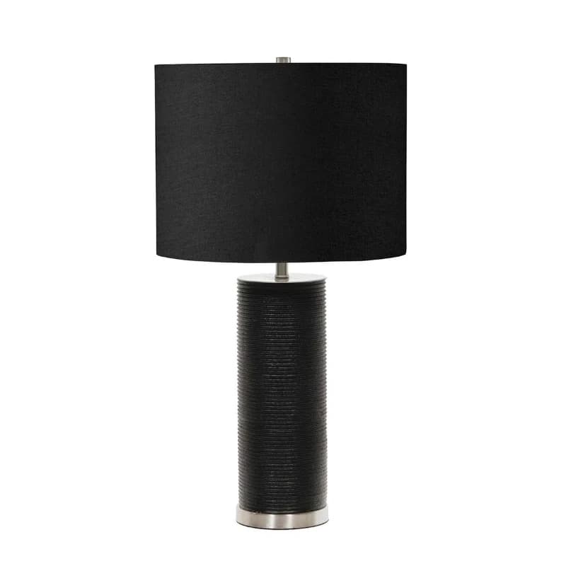 Elstead Lighting LED Tafellamp Ripple | 1X E27 Max 60W | Black with Black Shade