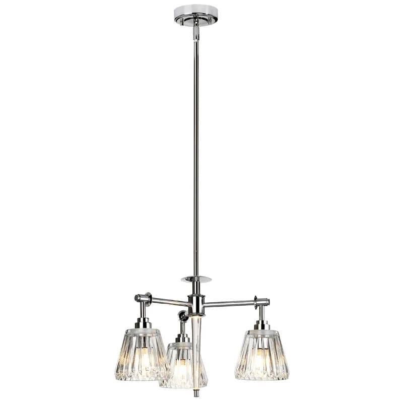 Elstead Lighting LED Badkamer Hanglamp Agatha | 3W 3000K 970Lm 830 | IP44 | Polished Chrome