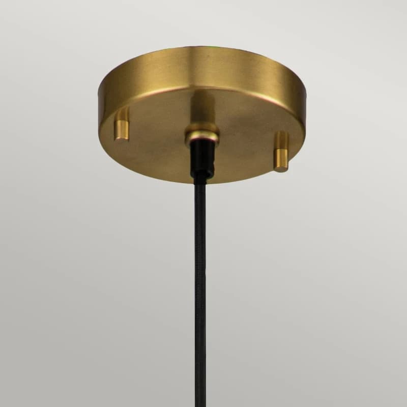 Elstead Lighting LED Hanglamp Etoile | 1X E27 Max 60W | Dimbaar | Aged Brass and Gold Leaf thumbnail 2