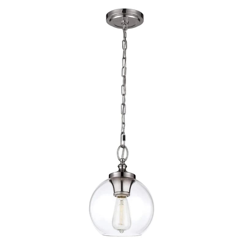 Feiss LED Hanglamp Tabby | 1X E27 Max 60W | Dimbaar | Polished Nickel