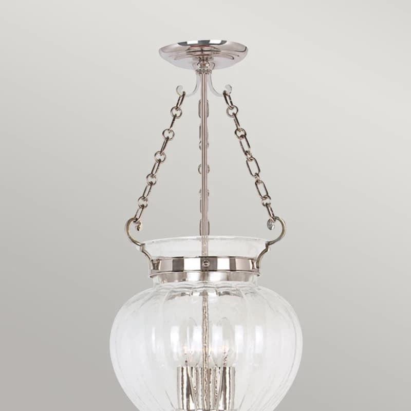 Elstead Lighting LED Hanglamp Finsbury Park | 3X E14 Max 60W | Dimbaar | Polished Nickel thumbnail 2