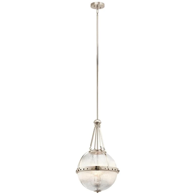 Kichler LED Hanglamp Aster | 3X E14 Max 60W | Dimbaar | Polished Nickel