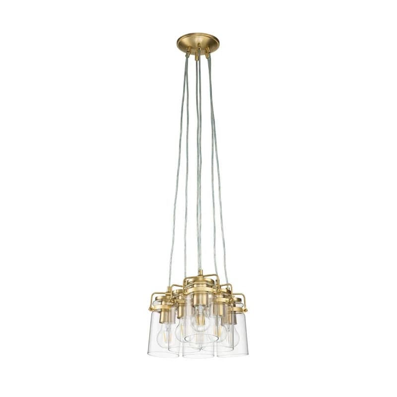 Kichler LED Hanglamp Brinley | 6X E27 Max 60W | Dimbaar | Brushed Brass thumbnail 2