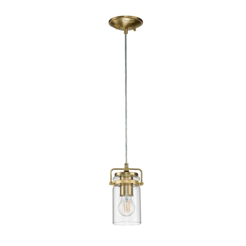 Kichler LED Hanglamp Brinley | 1X E27 Max 60W | Dimbaar | Brushed Brass thumbnail 2