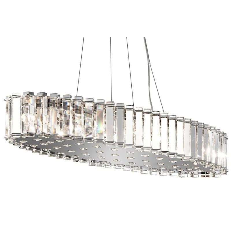 Kichler LED Hanglamp Crystal Skye | 3W 3000K 3600Lm 830 | IP44 | Dimbaar | Chrome
