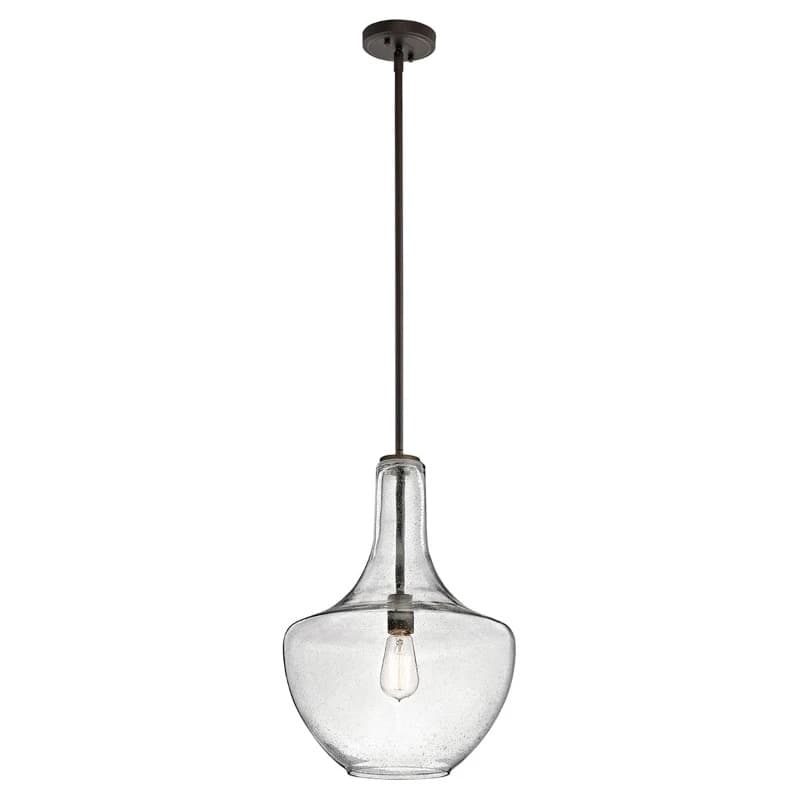 Kichler LED Hanglamp Everly | 1X E27 Max 60W | Dimbaar | Olde Bronze