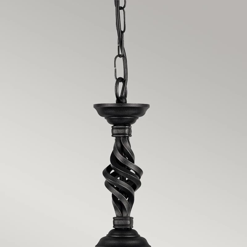 Elstead Lighting LED Hanglamp Pembroke | 1X E27 Max 60W | Dimbaar | Black thumbnail 2