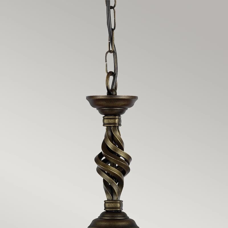 Elstead Lighting LED Hanglamp Pembroke | 1X E27 Max 60W | Dimbaar | Black/Gold thumbnail 2