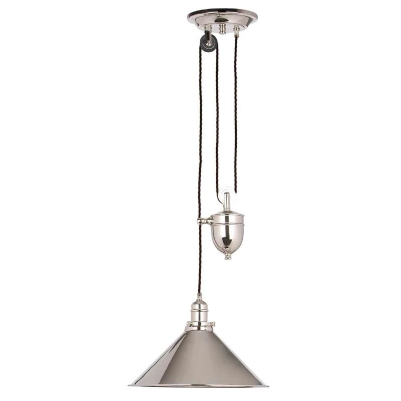 Elstead Lighting LED Hanglamp Provence | 1X E27 Max 60W | Dimbaar | Polished Nickel