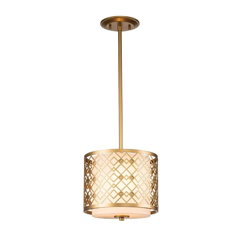 Elstead Lighting LED Hanglamp Ziggy | 1X E27 Max 40W | Dimbaar | Lacquered Gold