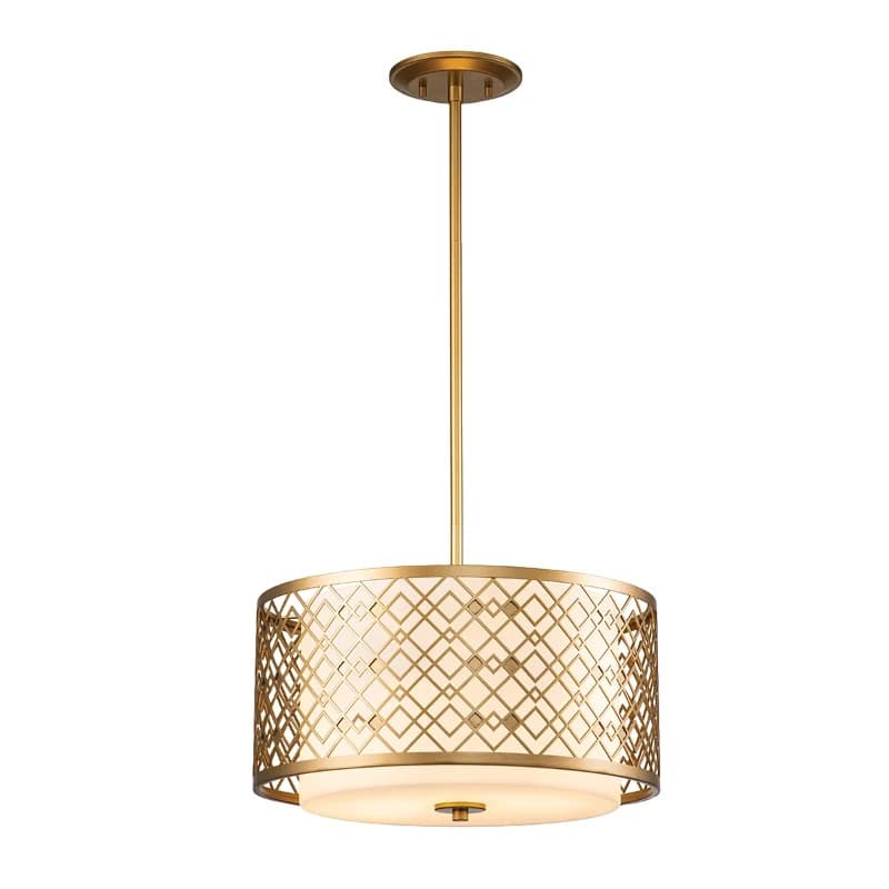 Elstead Lighting LED Hanglamp Ziggy | 2X E27 Max 60W | Dimbaar | Lacquered Gold