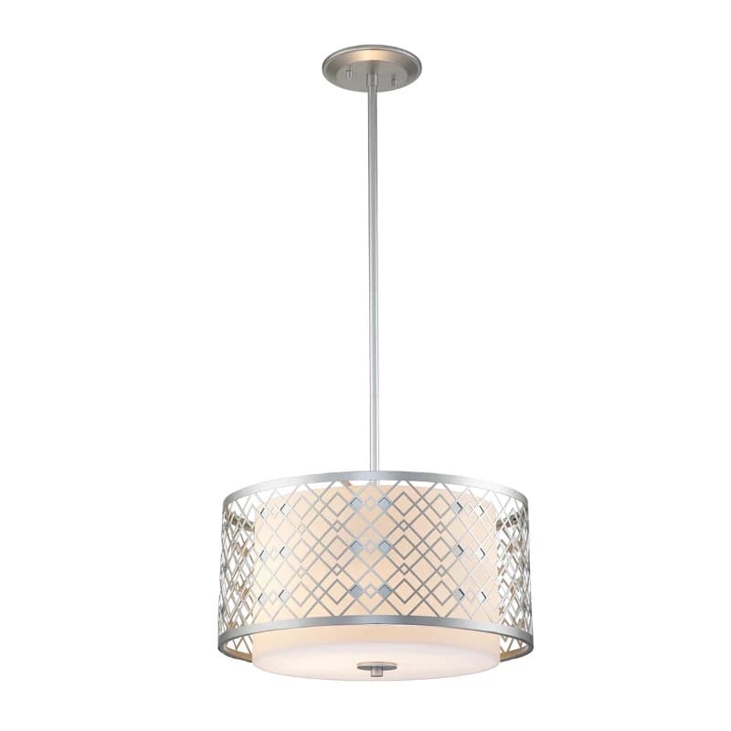 Elstead Lighting LED Hanglamp Ziggy | 2X E27 Max 60W | Dimbaar | Lacquered Silver
