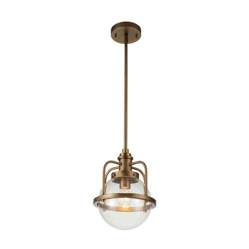Kichler LED Hanglamp Triocent | 1X E27 Max 60W | IP44 | Dimbaar | Natural Brass