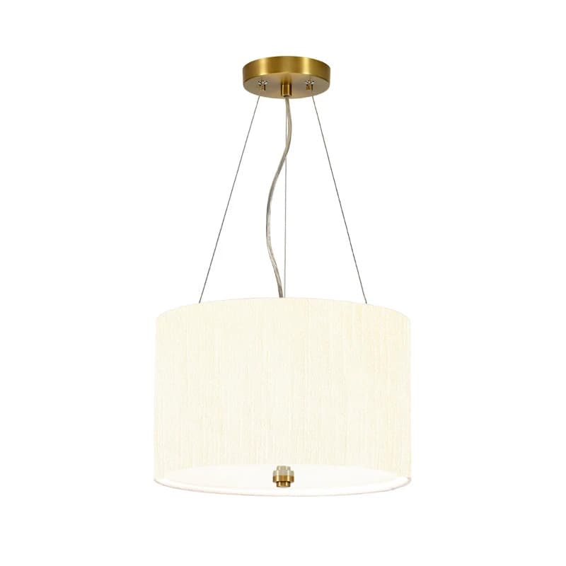 Designer's Lightbox LED Hanglamp Pearce | 3X E27 Max 60W | Dimbaar | Aged Brass, Ivory Shade