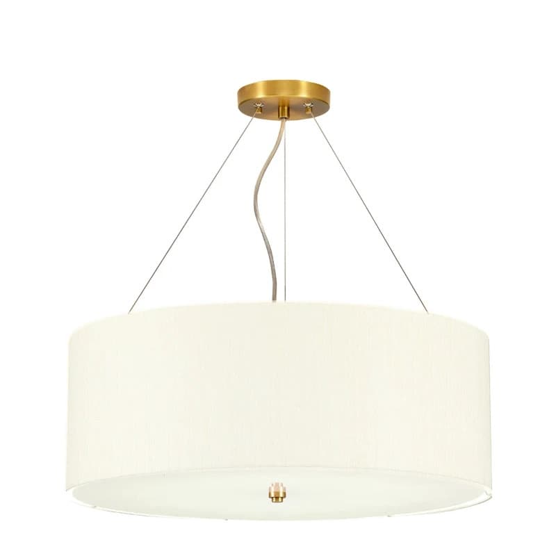 Designer's Lightbox LED Hanglamp Pearce | 5X E27 Max 60W | Dimbaar | Aged Brass, Ivory Shade
