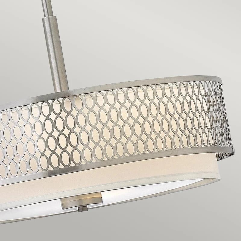 Hinkley/ Fredrick Ramond LED Hanglamp Jules | 3X E27 Max 60W | Dimbaar | Brushed Nickel thumbnail 2