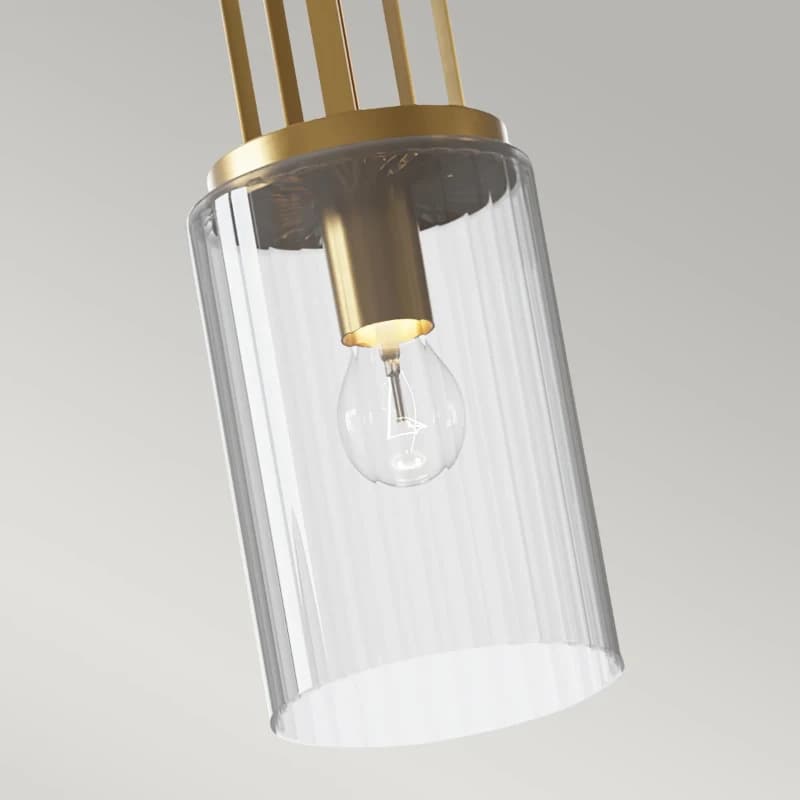 Kichler LED Hanglamp Kimrose | 1X E27 Max 60W | Dimbaar | Brushed Natural Brass thumbnail 2