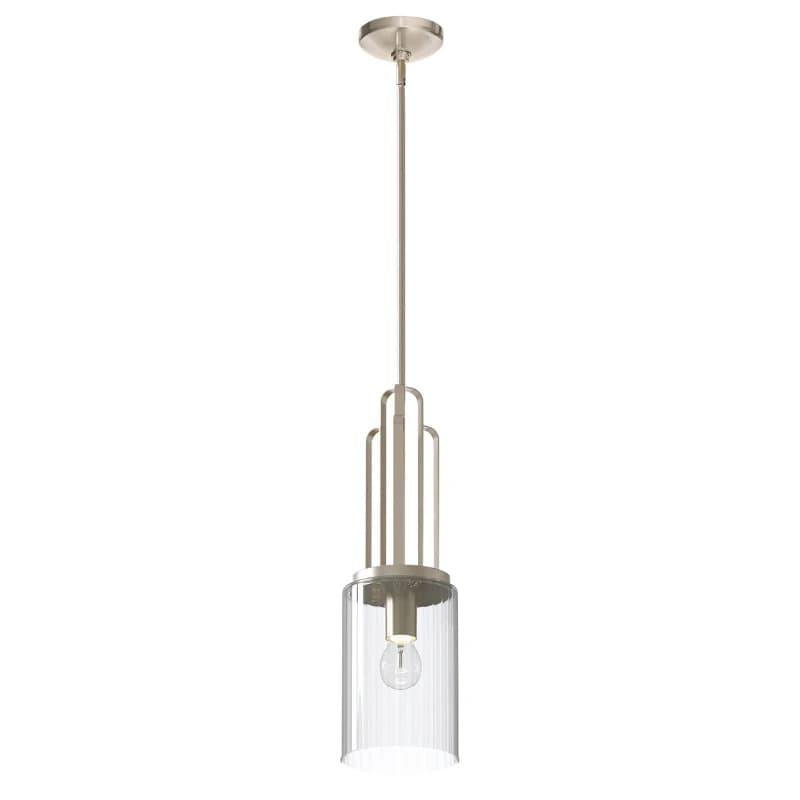 Kichler LED Hanglamp Kimrose | 1X E27 Max 60W | Dimbaar | Polished Nickel