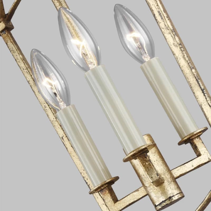 Feiss LED Hanglamp Thayer | 3X E14 Max 40W | Dimbaar | Antique Gild thumbnail 2