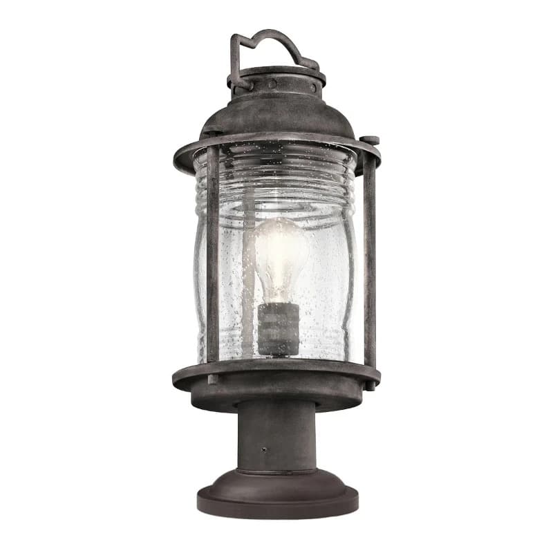 Kichler Mini LED Tuin Pilaar Ashland Bay | 1X E27 Max 60W | IP44 (Outdoor) | Weathered Zinc