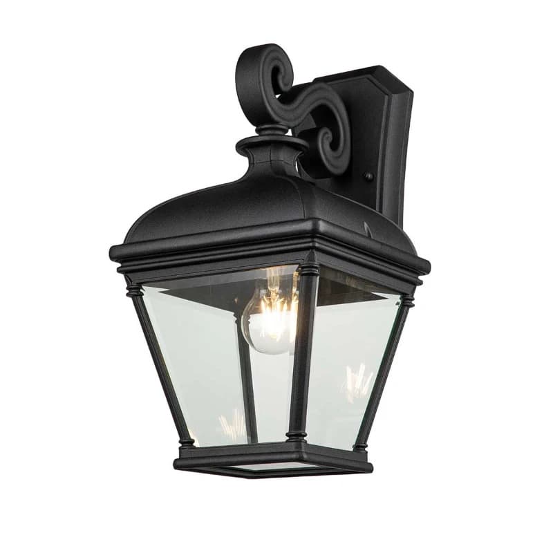 Elstead Lighting LED Wand Buitenlamp Bayview | 1X E27 Max 60W | IP44 | Dimbaar | Black