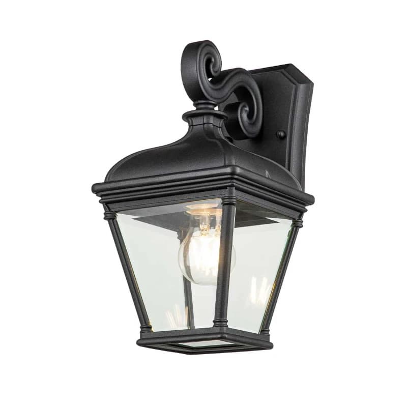 Elstead Lighting LED Wand Buitenlamp Bayview | 1X E27 Max 60W | IP44 | Dimbaar | Black