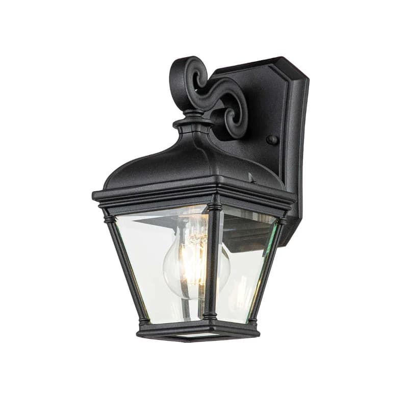 Elstead Lighting LED Wand Buitenlamp Bayview | 1X E27 Max 60W | IP44 | Dimbaar | Black