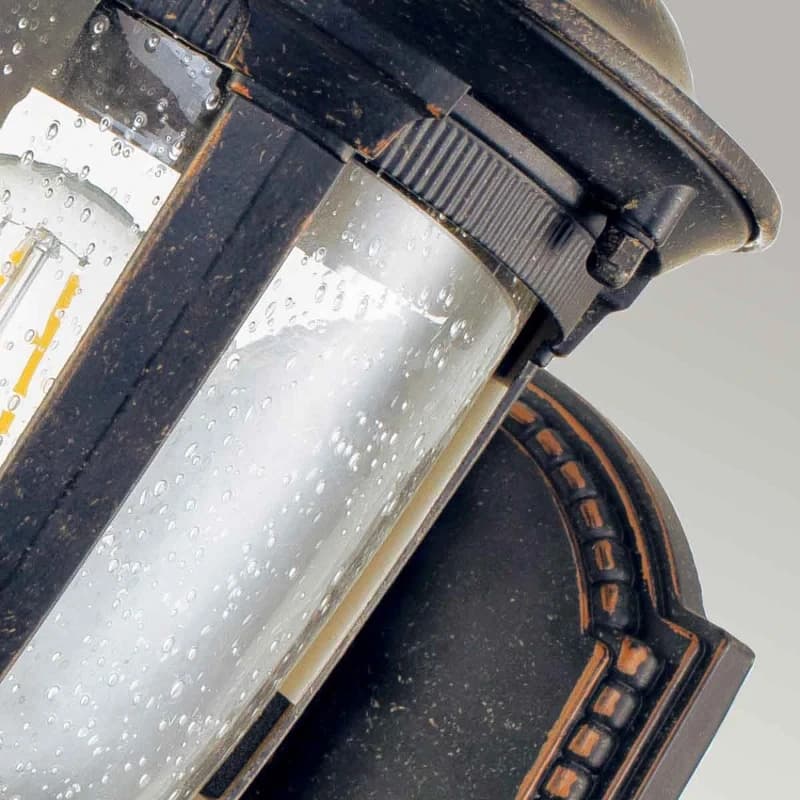 Elstead Lighting LED Wand Buitenlamp Cleveland | 1X E27 Max 60W | IP44 | Dimbaar | Weathered Bronze thumbnail 2