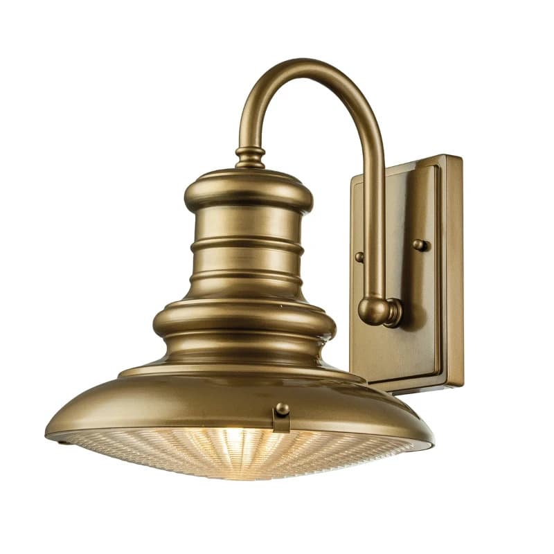 Feiss LED Wand Buitenlamp Redding Station | 1X E27 Max 60W | IP44 | Dimbaar | Painted Distressed Bronze