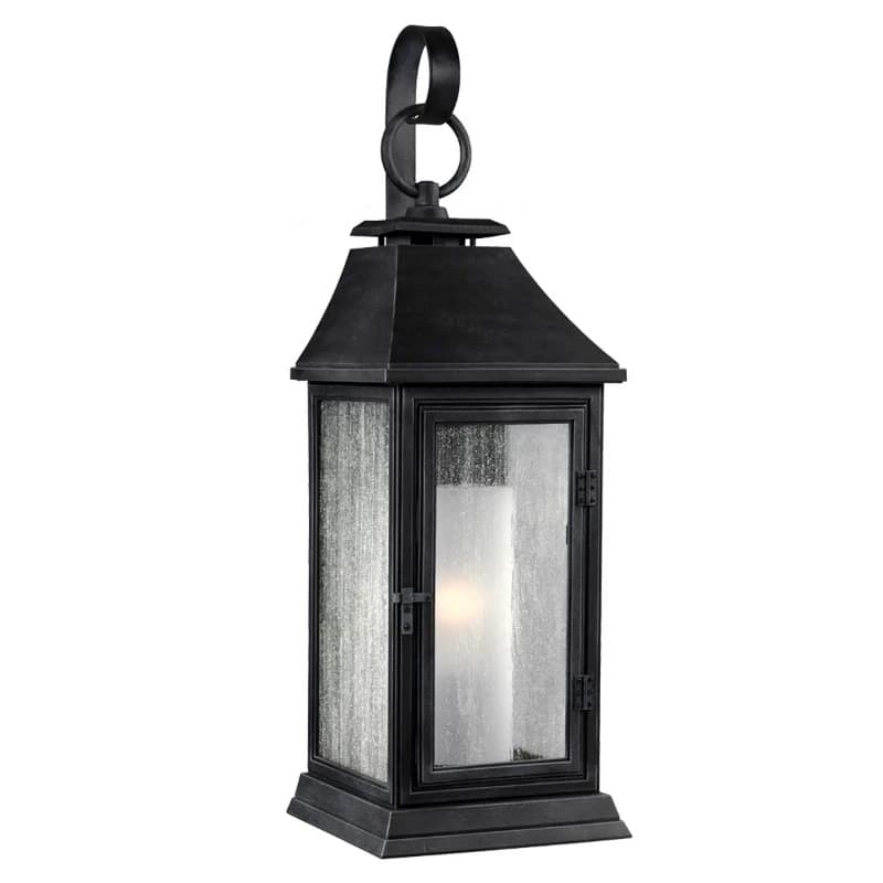 Feiss LED Wand Buitenlamp Shepherd | 1X E27 Max 60W | IP44 | Dimbaar | Dark Weathered Zinc