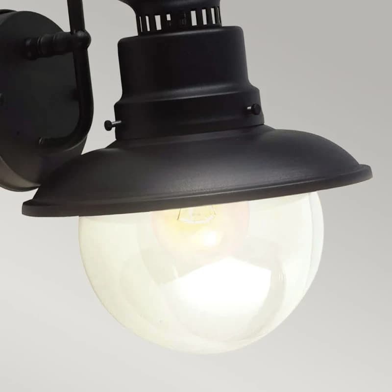 Garden Zone LED Wand Buitenlamp Shipston | 1X E27 Max 60W | IP44 | Dimbaar | Black thumbnail 2