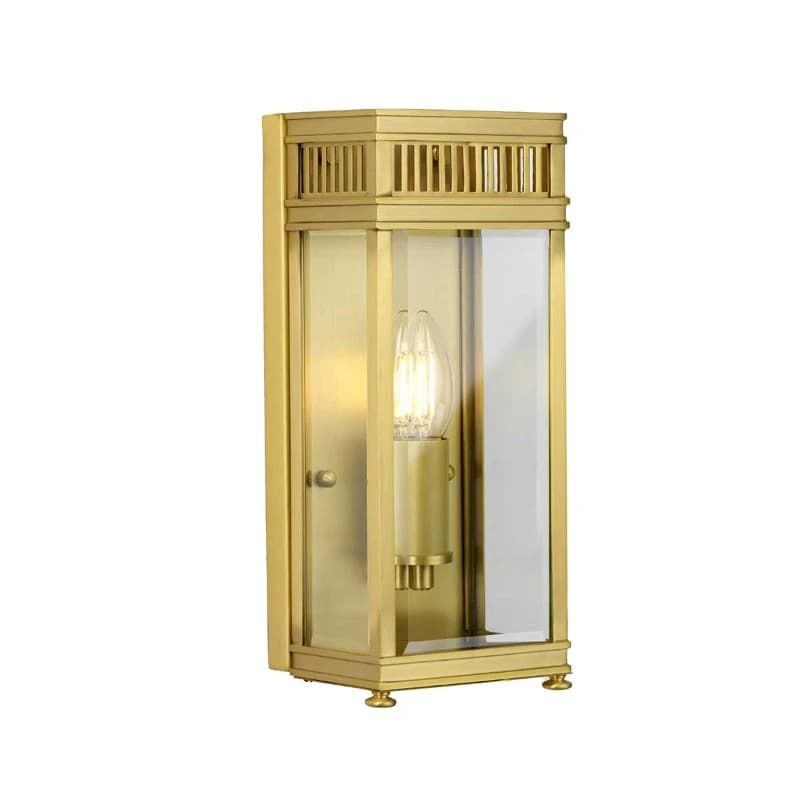 Elstead Lighting LED Buitenlamp Holborn | 1X E14 Max 40W | IP44 | Dimbaar | Brushed Brass