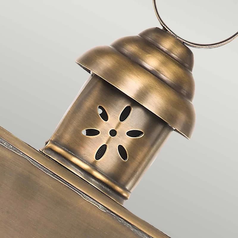 Elstead Lighting LED Wand Buitenlamp Hyde Park | 1X E27 Max 60W | IP44 | Dimbaar | Aged Brass thumbnail 2
