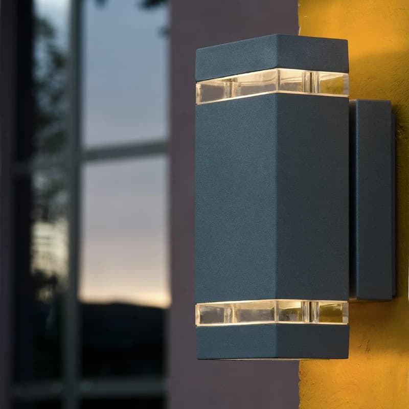 Elstead Lighting LED Wand Buitenlamp Jannik | 3.8W 3000K 830 | IP44 | Graphite thumbnail 2