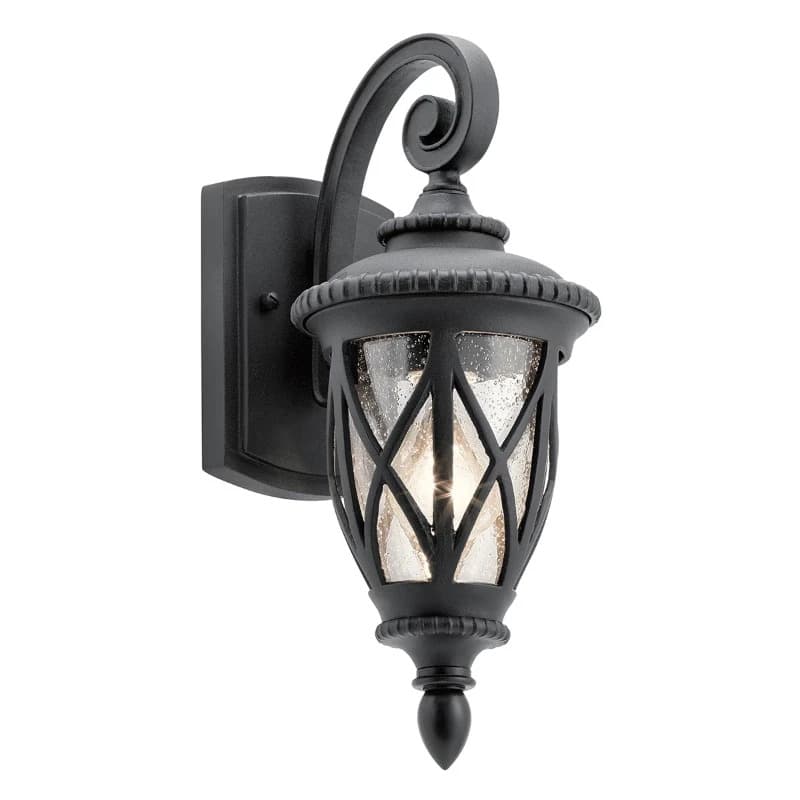Kichler LED Wand Buitenlamp Admirals Cove | 1X E27 Max 60W | IP44 | Dimbaar | Textured Black