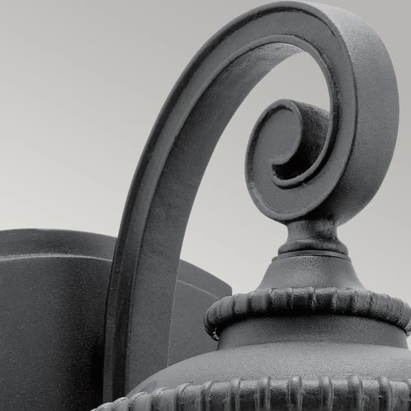 Kichler LED Wand Buitenlamp Admirals Cove | 1X E27 Max 60W | IP44 | Dimbaar | Textured Black thumbnail 2