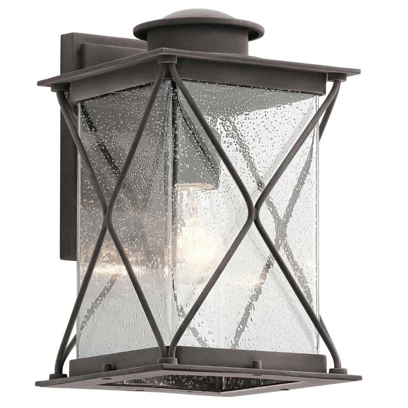 Kichler LED Wand Buitenlamp Argyle | 1X E27 Max 60W | IP44 | Dimbaar | Weathered Zinc
