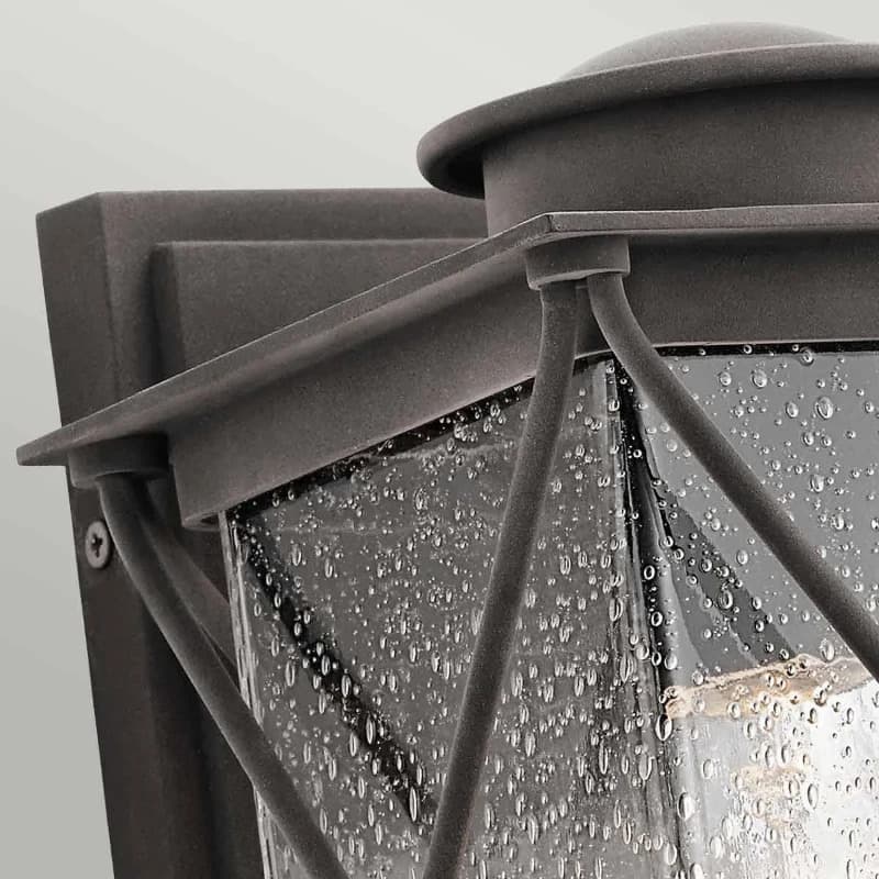 Kichler LED Wand Buitenlamp Argyle | 1X E27 Max 60W | IP44 | Dimbaar | Weathered Zinc thumbnail 2