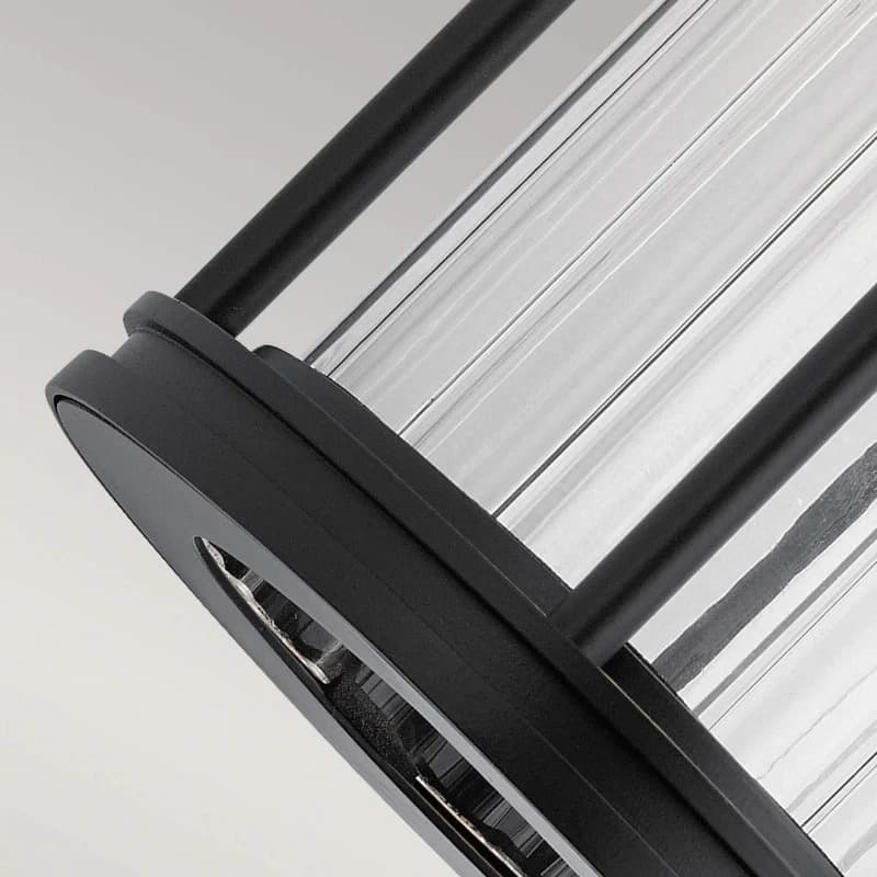 Kichler LED Wand Buitenlamp Barras | 1X E27 Max 40W | IP44 | Dimbaar | Black thumbnail 2