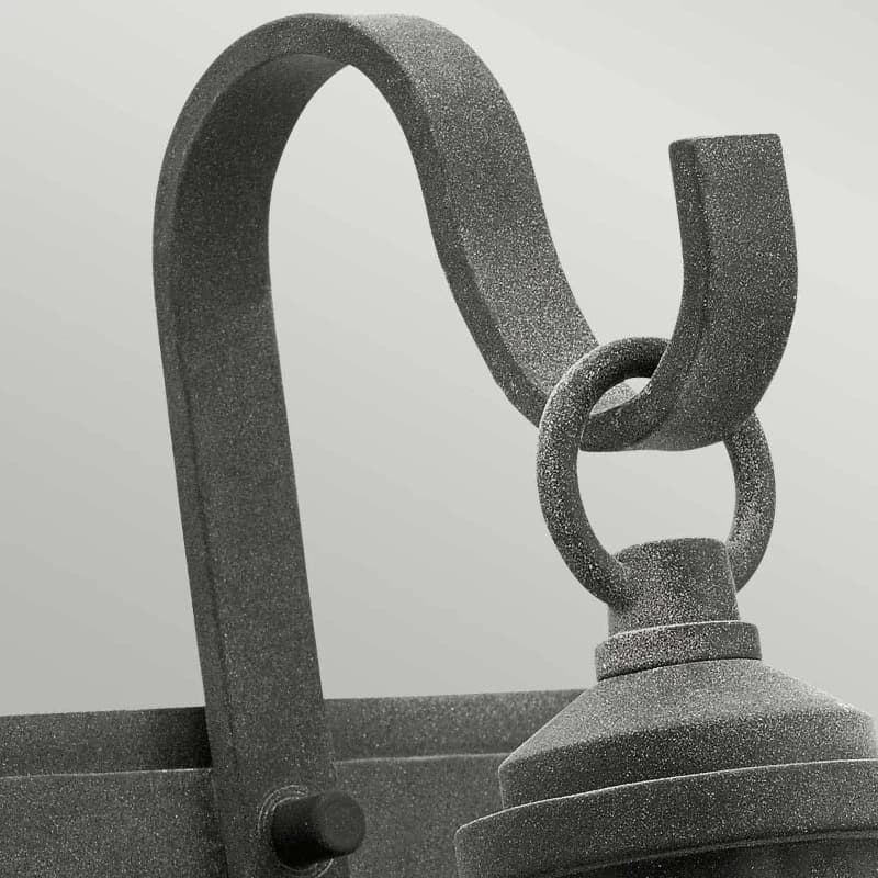 Kichler LED Wand Buitenlamp Riverwood | 1X E27 Max 60W | IP44 | Dimbaar | Weathered Zinc thumbnail 2